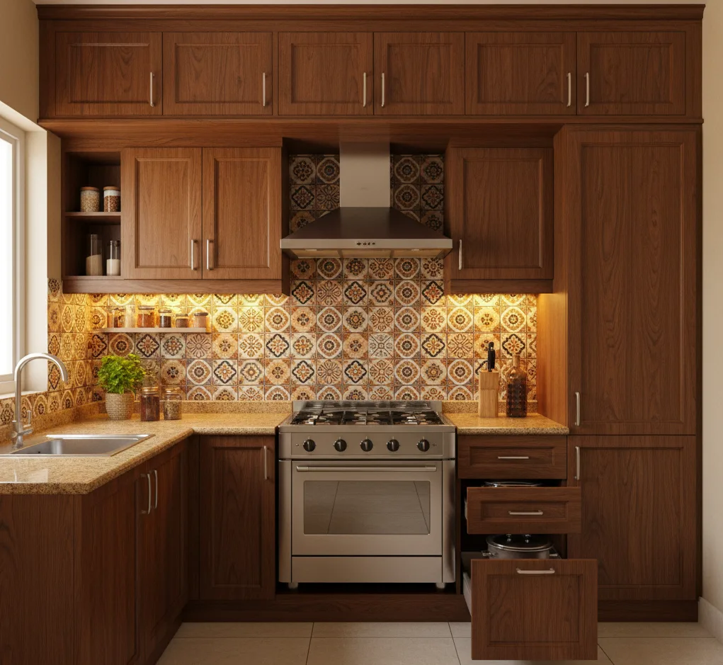 Small kitchen ideas with Loft Units for Seasonal Items